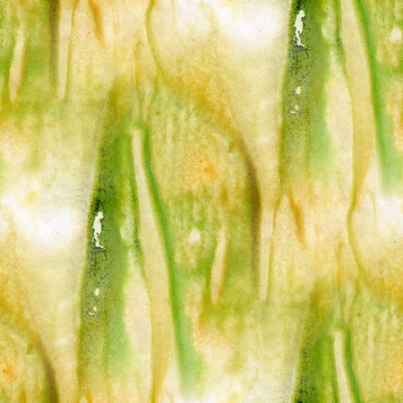 seamless  green yellow texture wallpaper watercolorの写真素材