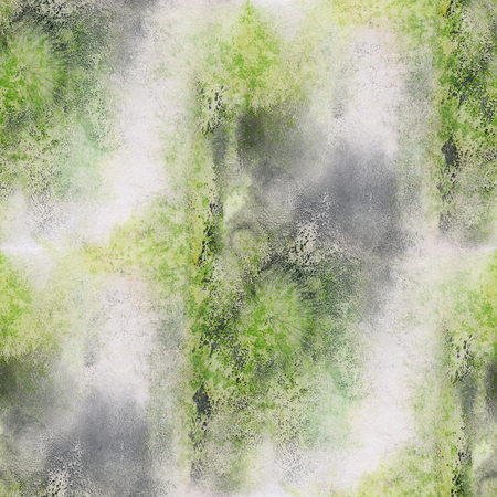 seamless  wallpaper art watercolor green black abstract handmade backgroundの写真素材