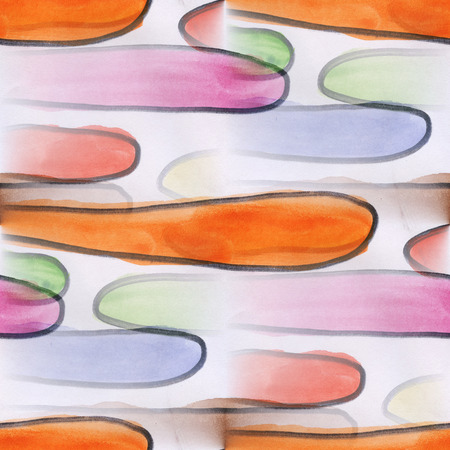 art avant-garde  circle textiles impressionism seamless watercolor handmade abstractの写真素材