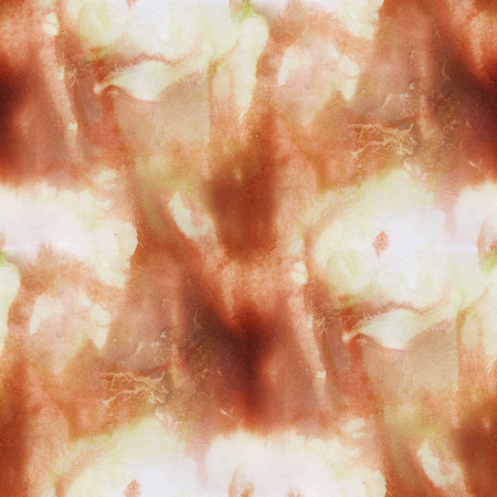 seamless  water brown paint pattern art abstract watercolor background hand paintedの写真素材