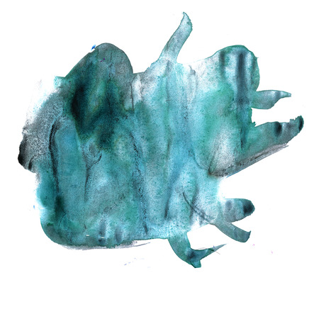 watercolor  strokes brush blue paint stroke texture color with space for your own textの写真素材