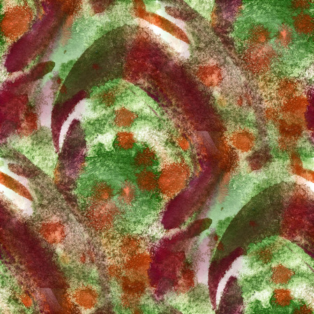 colorful brown green abstract seamless watercolor for background. digital art painting wallpaperの写真素材