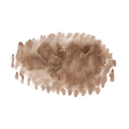 watercolor white brown background, stains abstract isolated. illustration the watercolorの写真素材