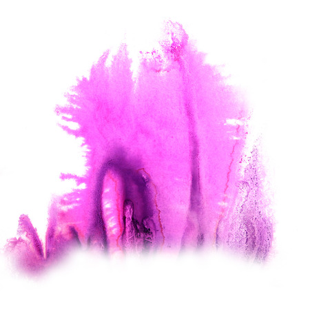 paint  splash  ink lilac, blue blot and white abstract art brushes isolatedの写真素材