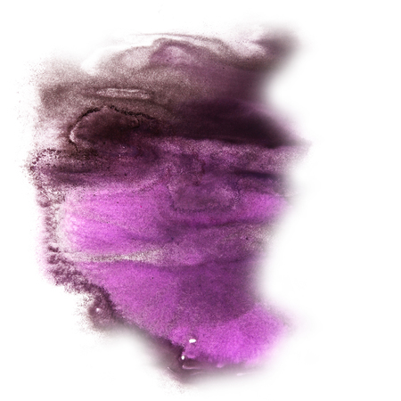 paint  splash  ink purple, brown blot  and white abstract art brushes isolatedの写真素材