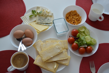 tasty breakfastの写真素材