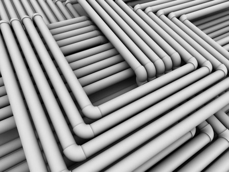 Abstact tubes communications. 3d