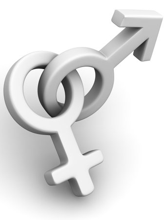 Symbol Men and Women. Love. 3dのeditorial素材