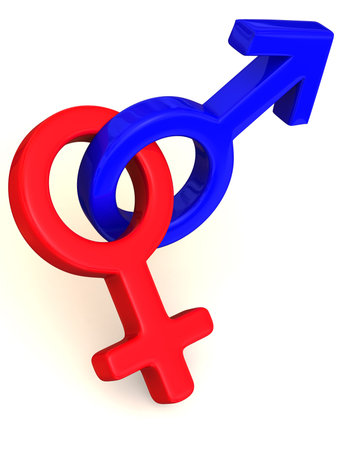 Symbol Men and Women. Love. 3dのeditorial素材