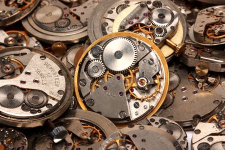 Watch mechanismの写真素材