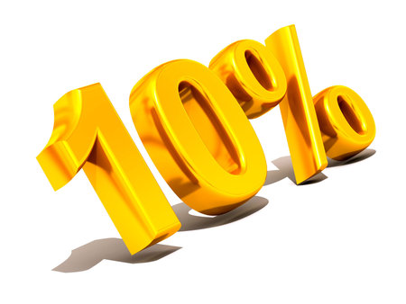 ten percent. Gold. 3d