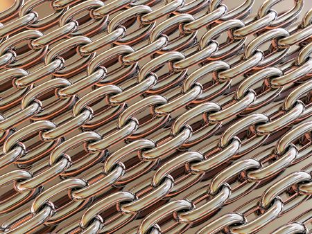 Chaines on metal background. 3dの写真素材