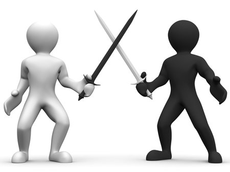 Battle Swords. 3dの写真素材