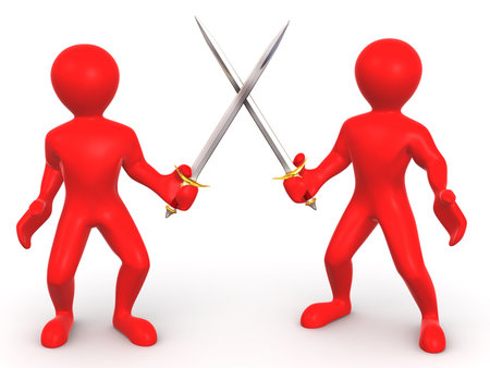 Battle Swords. 3dの写真素材