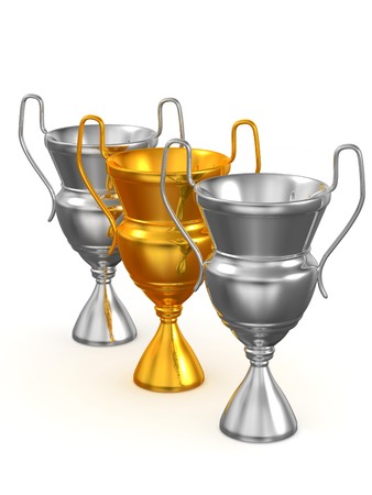 Three Cups. 3dの写真素材