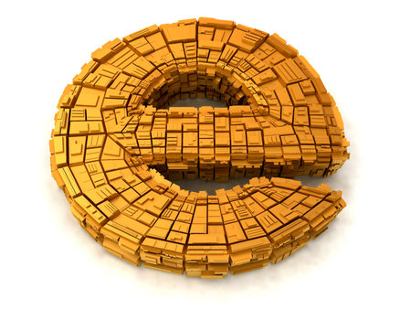 Symbol of internet. 3d