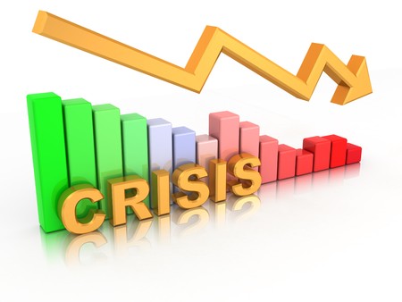 Diagram. Crisis. 3dの写真素材