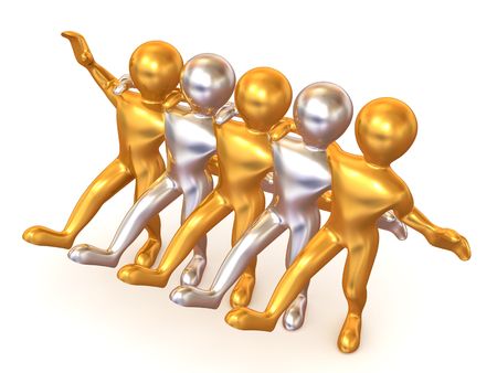 Dancing people. 3dの写真素材