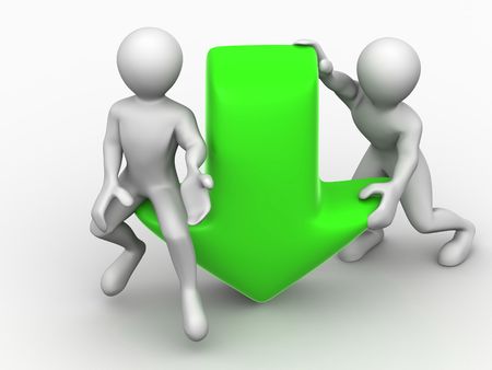 Men with symbol Download. 3dの写真素材