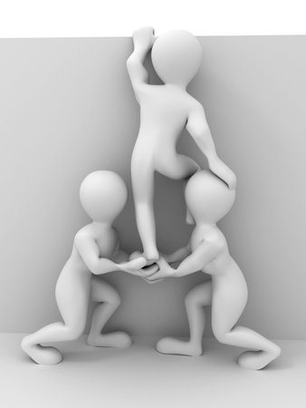 Abstract teamwork. 3dの写真素材