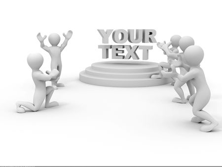 Presentation. 3dの写真素材