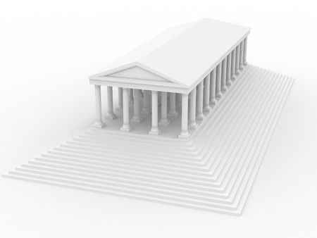 Old roman palace. 3dの写真素材