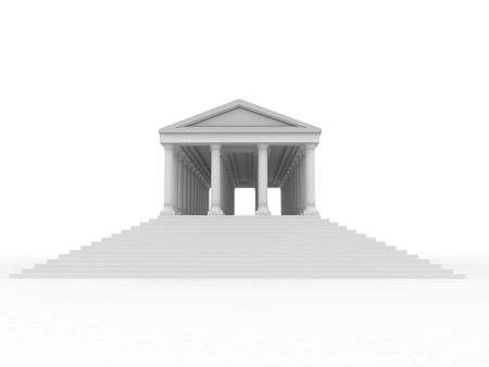 Old roman palace. 3dの写真素材