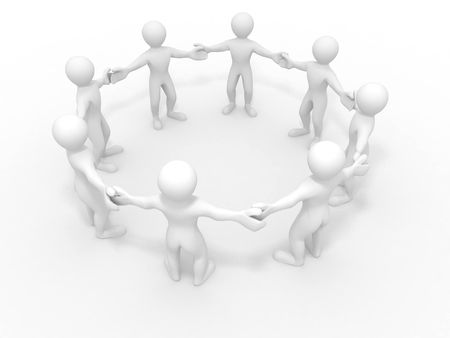 People. Friendship. 3dの写真素材