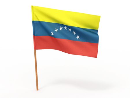 Flag of venezuela . 3dの写真素材