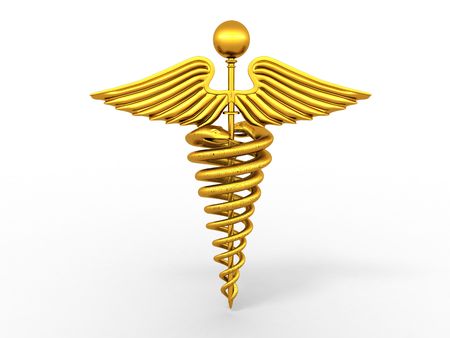 Symbol of medicine. 3dの写真素材