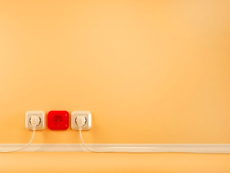 Plugs and Socket. Abstract background. 3dの写真素材