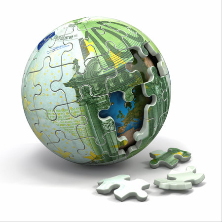 Euro sphere from puzzle
