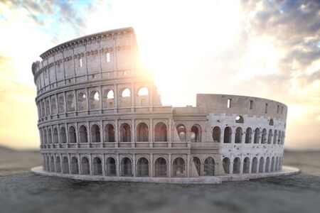 Coliseum Colosseum at sunrise.の写真素材