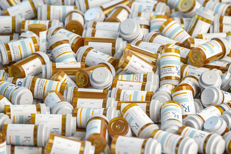 Prescription medicine pill bottles
