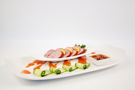 Sausage Appetizerの写真素材