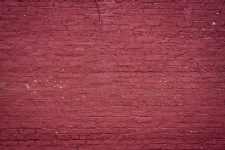 Aged, Crank and Dirty Pink Brick Wall の写真素材