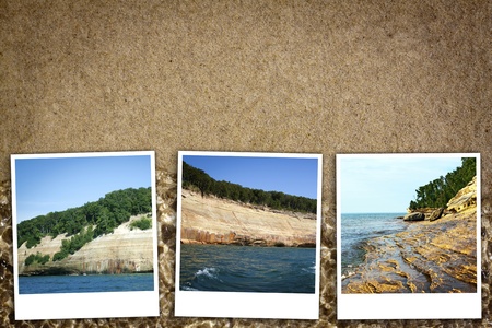 Upper Peninsula Michigan Backgroundの写真素材