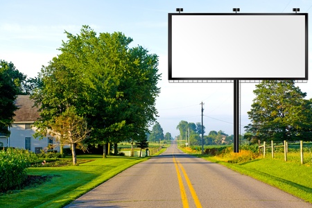 Billboard on American Country Roadの写真素材