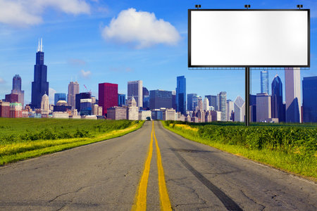 American Road with Billboard