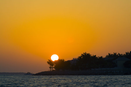 Sunset in Key Westの写真素材