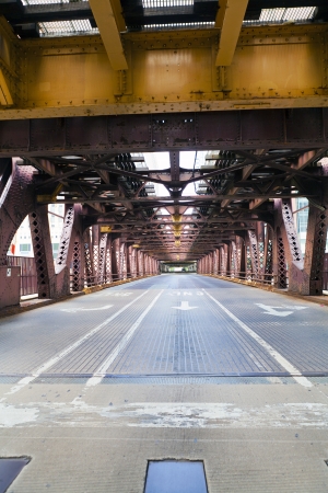 Urban Style - Bridge in city downtownの写真素材