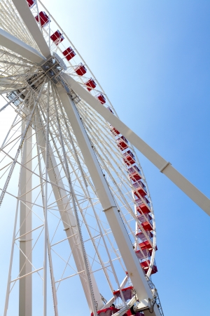 Ferris Wheel With Blue Skyの写真素材