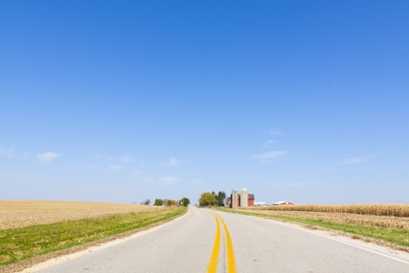 American Country Road (Fall) の写真素材