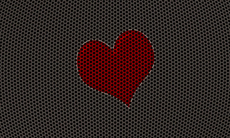 Hexagon Metal Background の写真素材