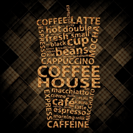 Retro Grunge Coffee Poster Designの写真素材
