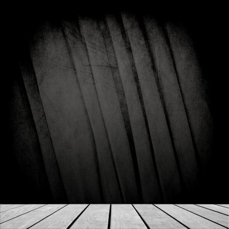 Old Interior Design With Vintage Grunge Wallpaperの写真素材