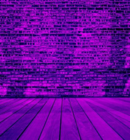 Old Interior Design With Vintage Grunge Brick Wallの写真素材