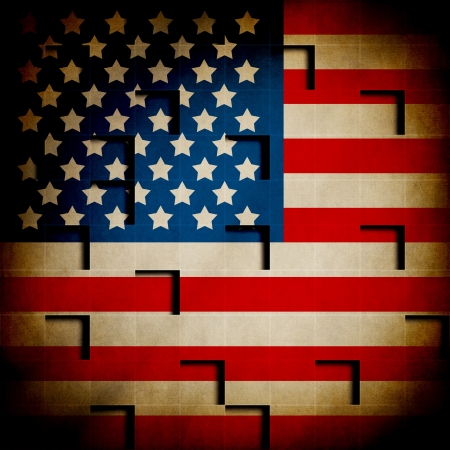  Retro Grunge America Four July Wallpaper Pattern の写真素材