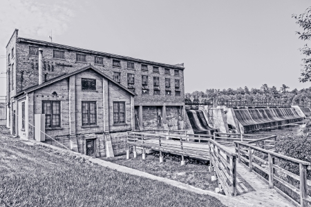 old hydroelectric power plantの写真素材