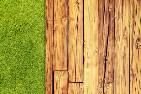 Top View On Wooden Table の写真素材